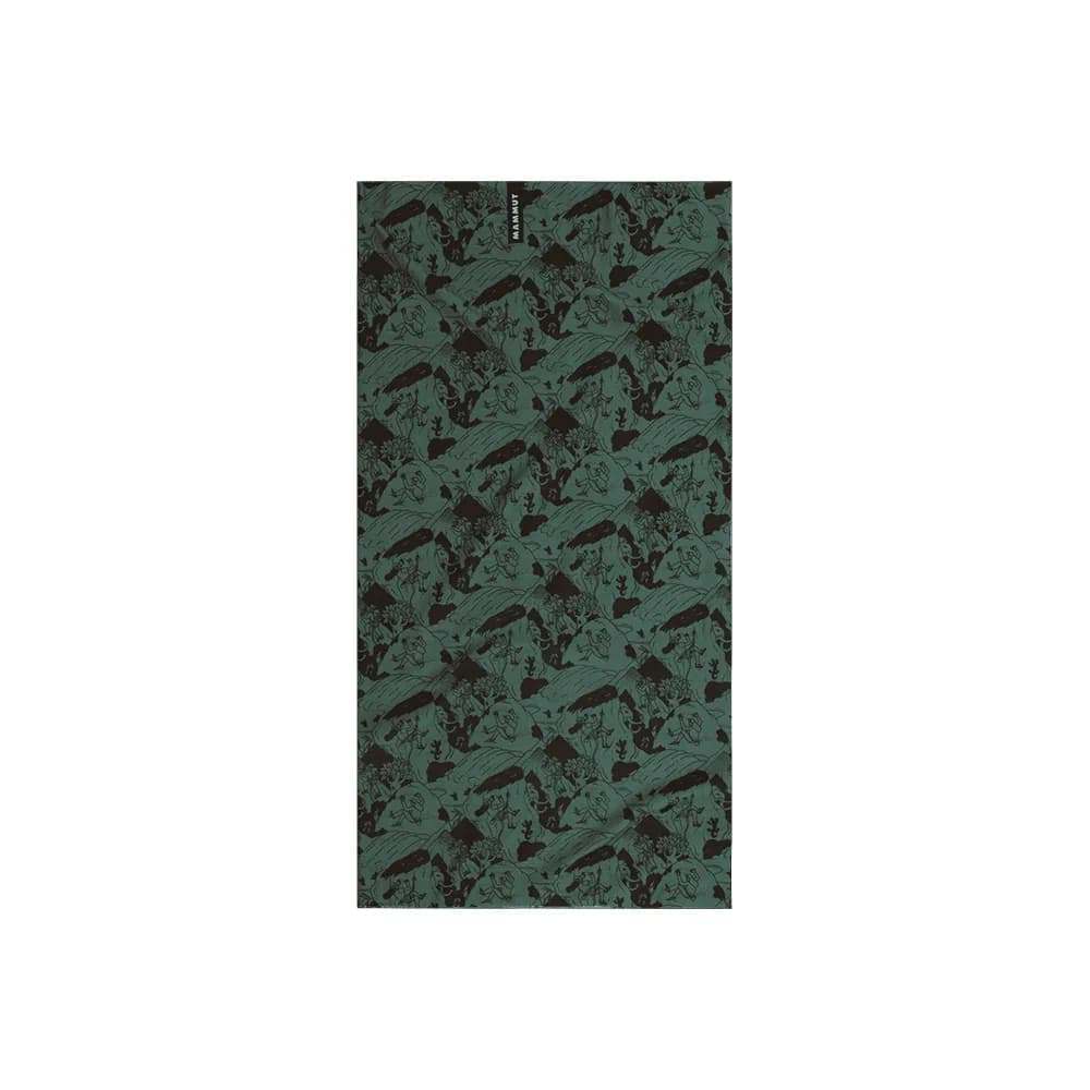Бафф Mammut Neck Gaiter Climbing Scene - Dark Jade/Black - One Size image
